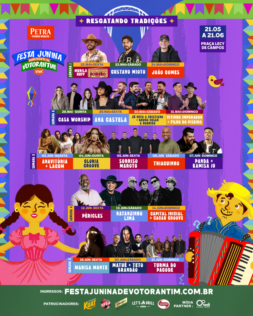 FEED-GERAL-819x1024 João Gomes, Natanzinho Lima, Marisa Monte e Glória Groove se apresentam pela primeira vez na Festa Junina Beneficente de Votorantim